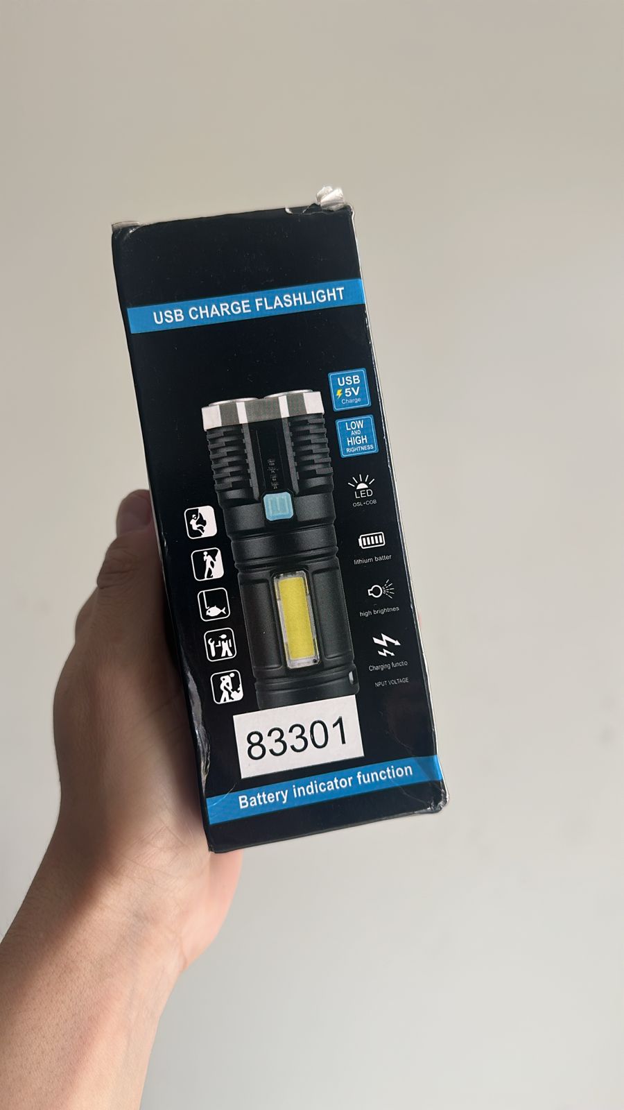 LINTERNA 4 NUCLEOS PORTATIL